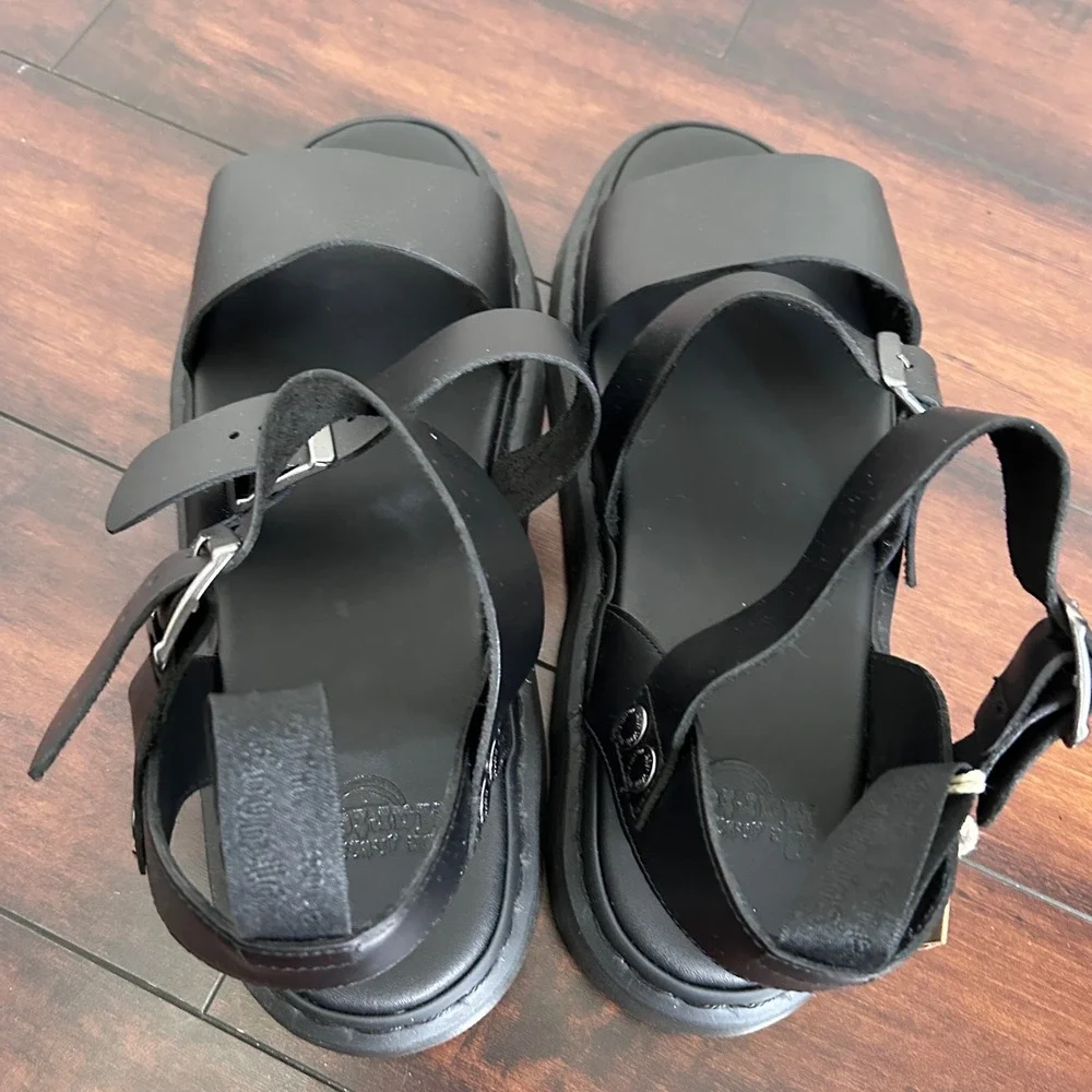 NWT Dr. Martens GRYPHON Brando Leather Gladiator Sandals Men's 13 Minimalist